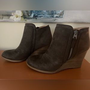 Brown ankle booties